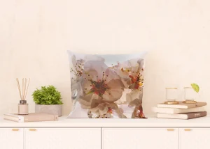 Cushion White Orchid, 45 x 45 cm, CN 3606 - Image 6