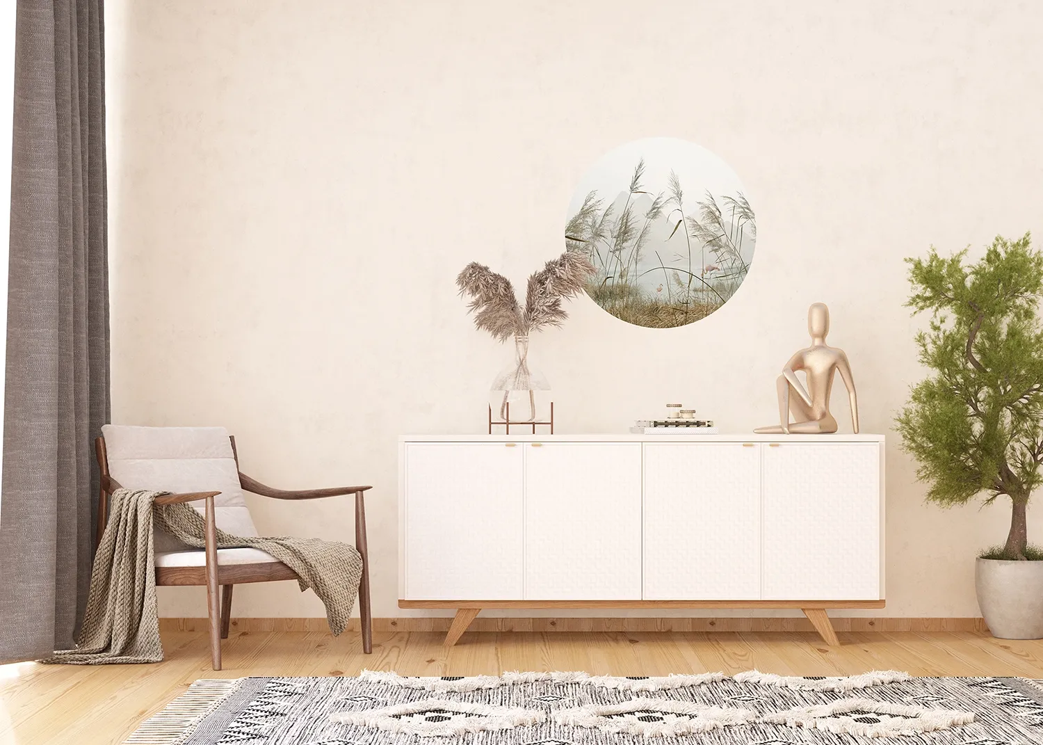 CR_3204_INTERIOR_1-1.webp Wall Mural Reeds, 70 x 70 cm, CR 3204