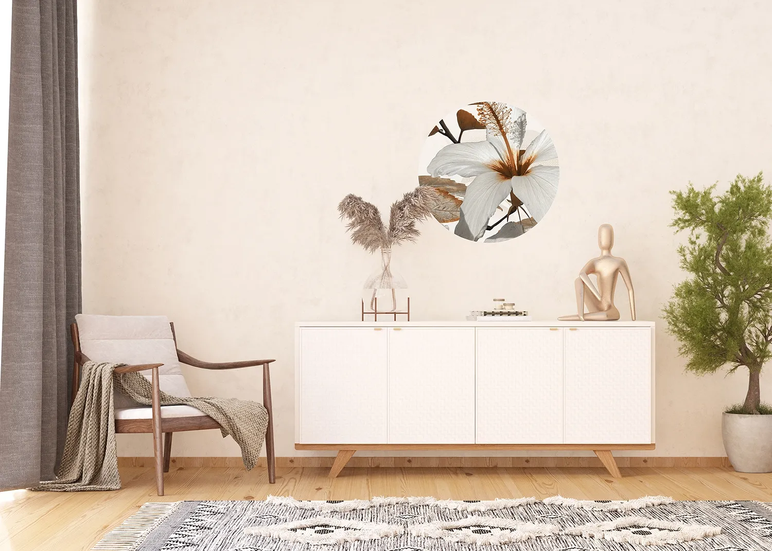 CR_3217_INTERIOR_1-1.webp Wall Mural Lily, 70 x 70 cm, CR 3217