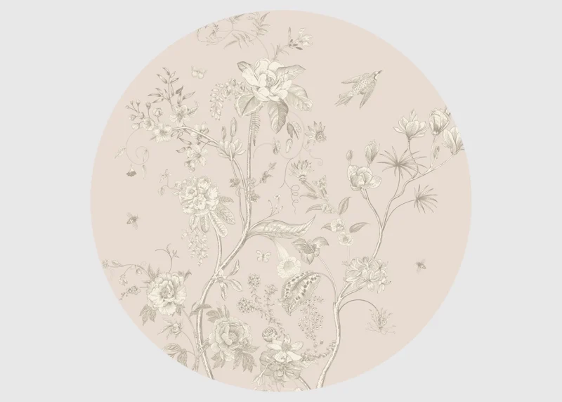 Wall Mural Vintage Florals, 70 x 70 cm, CR 3257 - Image 2
