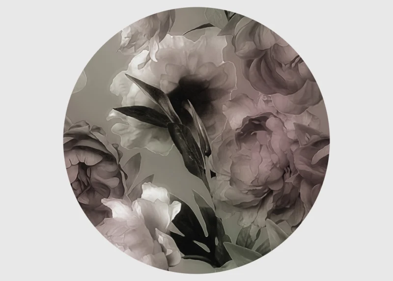 Wall Mural Magic of Peonies, 140 x 140 cm, CR 3320 - Image 2