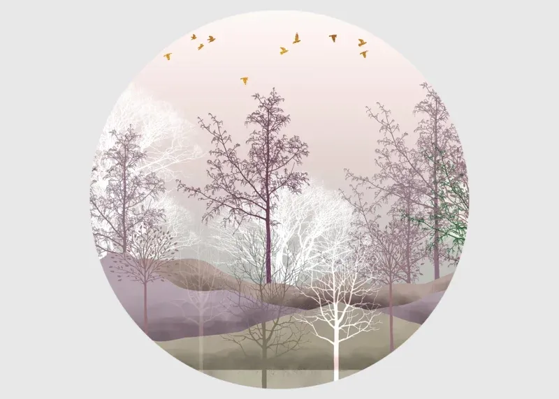 Wall Mural Mystical Forest, 140 x 140 cm, CR 3333 - Image 2