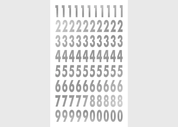 Stickers Numbers, 7.5 x 12.3 cm, DKL 350001