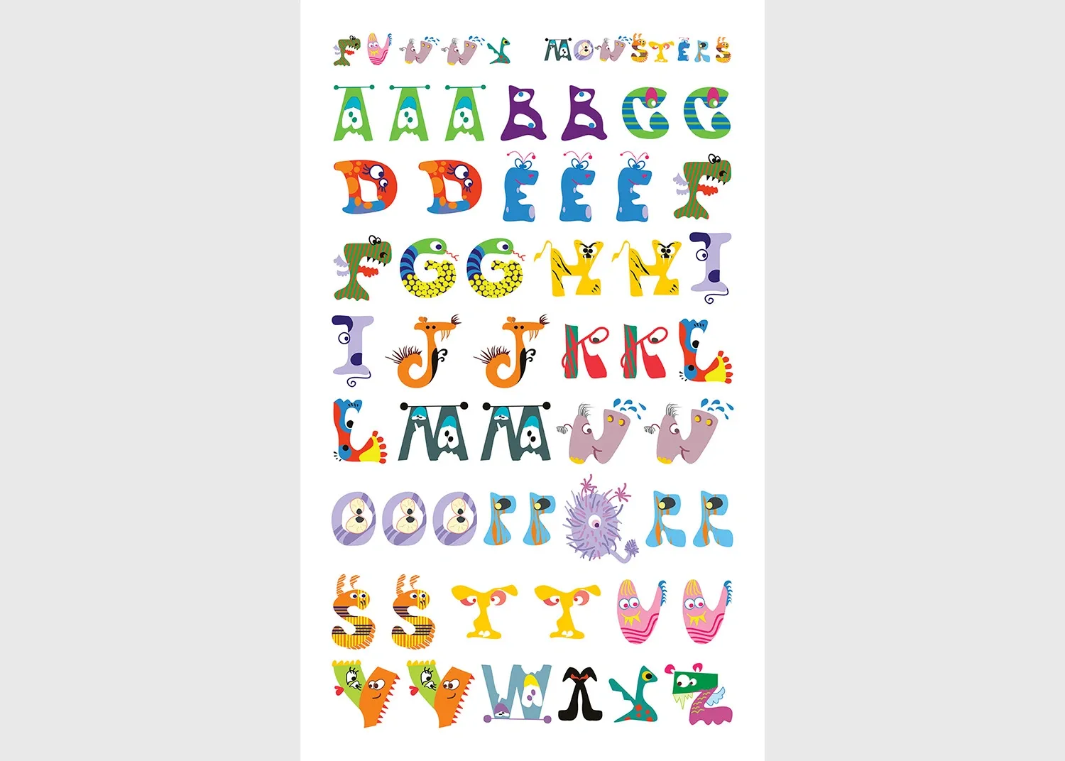 DKL_350009 Stickers Funny Monsters, 7.5 x 12.3 cm, DKL 350009