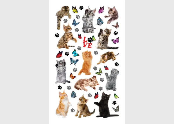 Stickers Cats, 7.5 x 12.3 cm, DKL 350017