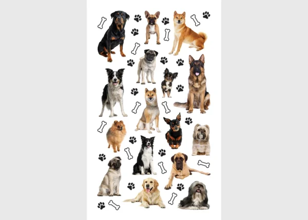 Stickers Dogs, 7.5 x 12.3 cm, DKL 350022