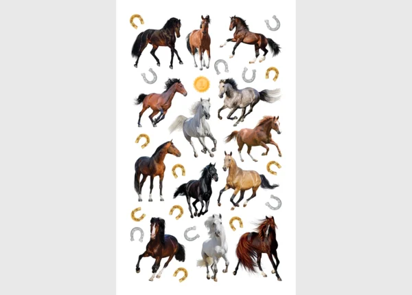 Stickers Horses, 7.5 x 12.3 cm, DKL 350024