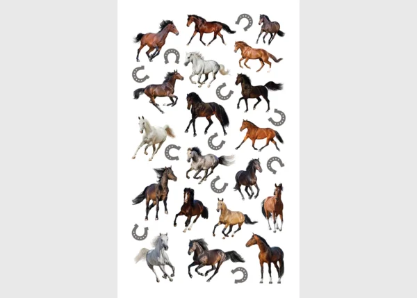 Stickers Horses, 7.5 x 12.3 cm, DKL 350025