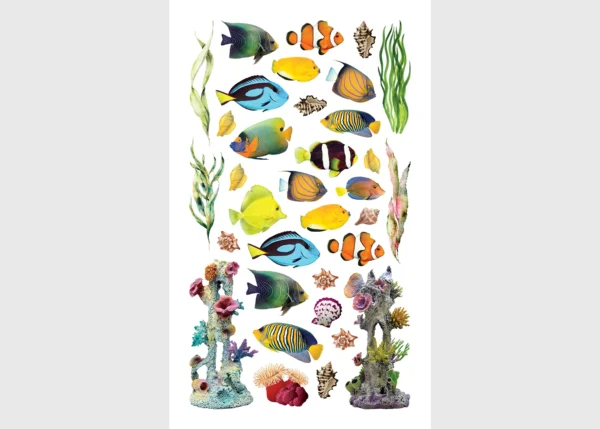 Stickers Aquarium, 7.5 x 12.3 cm, DKL 350031