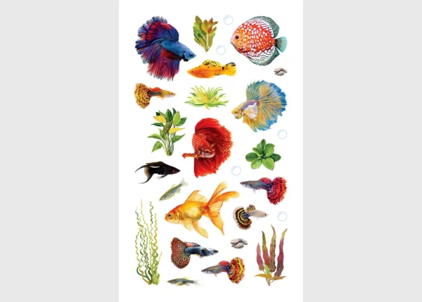 Stickers Aquarium, 7.5 x 12.3 cm, DKL 350034