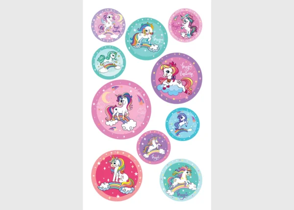 Stickers Magic Unicorn, 7.5 x 12.3 cm, DKL 350050