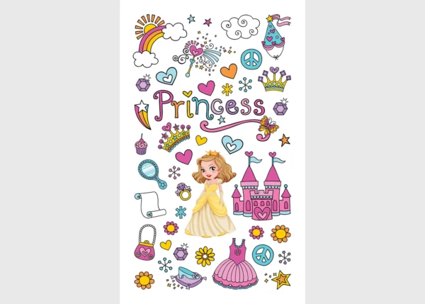 Stickers Princess, 7.5 x 12.3 cm, DKL 350051