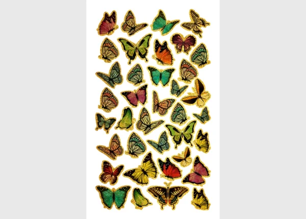 Stickers Butterflies, 7.5 x 12.3 cm, DKL 350059