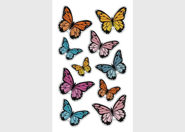 Stickers Butterflies, 7.5 x 12.3 cm, DKL 350061