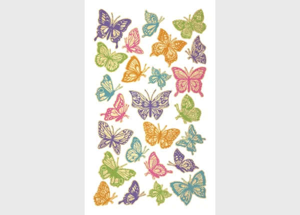 Stickers Butterflies, 7.5 x 12.3 cm, DKL 350062