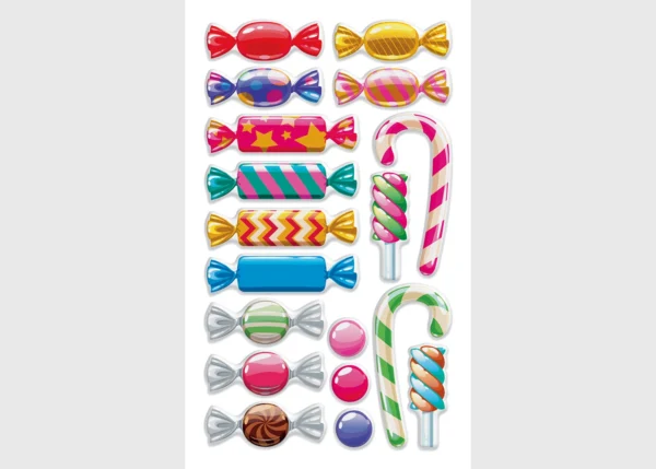 Stickers Sweets, 7.5 x 12.3 cm, DKL 350076