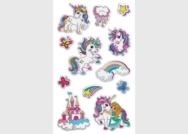Stickers Magic Unicorn, 7.5 x 12.3 cm, DKL 350079