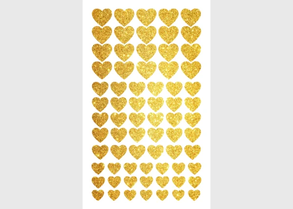 Stickers Hearts, 7.5 x 12.3 cm, DKL 350094