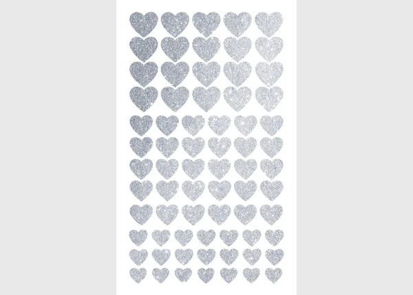 Stickers Hearts, 7.5 x 12.3 cm, DKL 350095