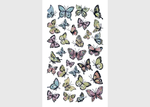 Stickers Butterflies, 7.5 x 12.3 cm, DKL 350103