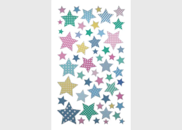 Stickers Stars, 7.5 x 12.3 cm, DKL 350114