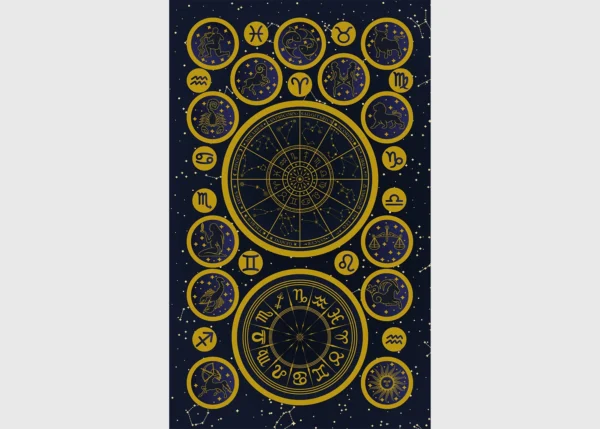 Stickers Zodiac, 7.5 x 12.3 cm, DKL 350118