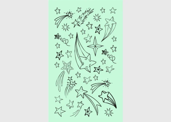 Stickers Cosmos, 7.5 x 12.3 cm, DKL 350121