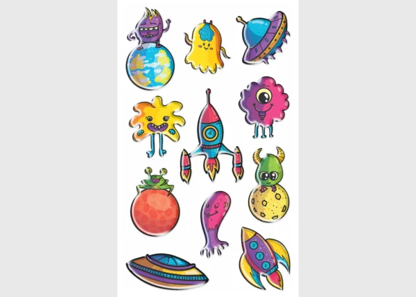 Stickers Cosmos, 7.5 x 12.3 cm, DKL 350126