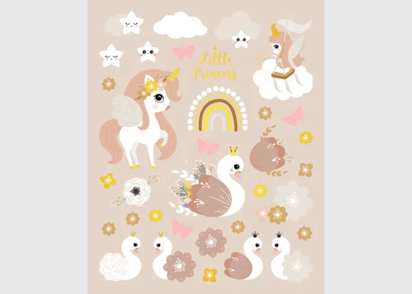 Stickers Swans, 13.2 x 16.5 cm, DKL 350409