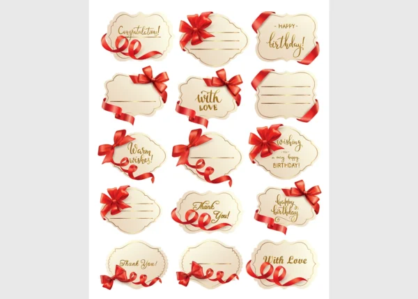 Stickers Name Tags, 7.5 x 12.3 cm, DKL 350421