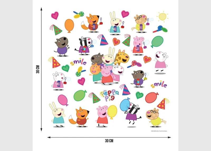 Wall Stickers Peppa Pig All Friends, 30 x 30 cm, DKS 3845 - Image 5