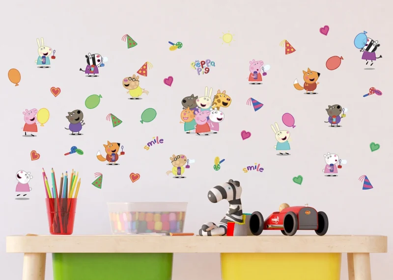 Wall Stickers Peppa Pig All Friends, 30 x 30 cm, DKS 3845 - Image 2