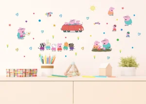 Wall Stickers Peppa Pig Car, 30 x 30 cm, DKS 3847 - Image 2