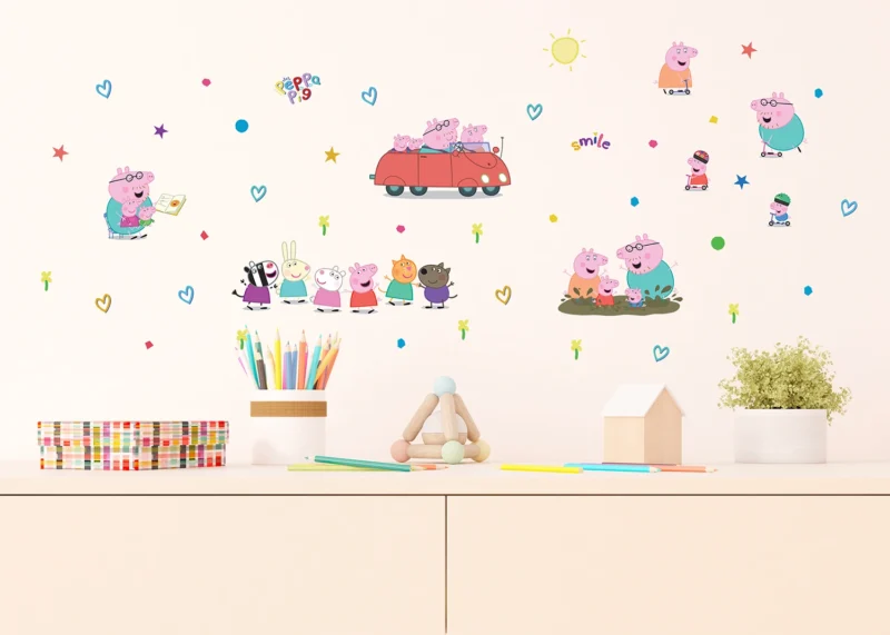 Wall Stickers Peppa Pig Car, 30 x 30 cm, DKS 3847 - Image 2