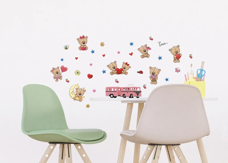 Wall Stickers Bears, 30 x 30 cm, DKS 3913 - Image 3