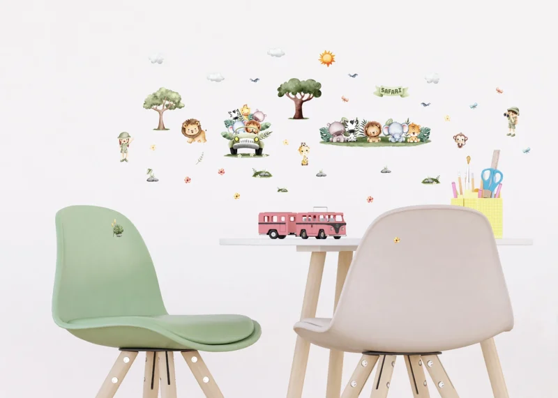 Wall Stickers Safari, 30 x 30 cm, DKS 3917 - Image 4