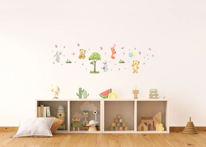 Wall Stickers Cute Bears, 42,5 x 65 cm, DK 1749 - Image 3