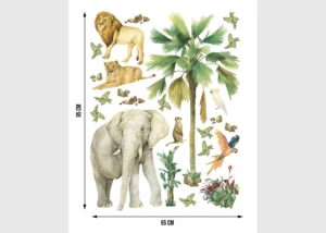 Wall Stickers Jungle, 65 x 85 cm, DK 2337 - Image 4