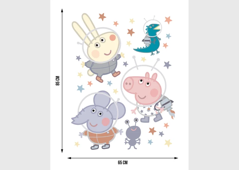 Wall Stickers Peppa Pig in Space, 65 x 85 cm, DK 2345 - Image 4