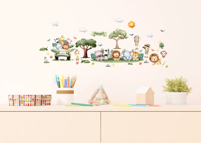 Wall Stickers Safari, 30 x 30 cm, DKS 3917 - Image 3