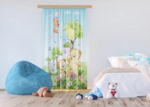 Curtain Cute Bears, 140 x 245 cm, FCSL 7183 - Image 2