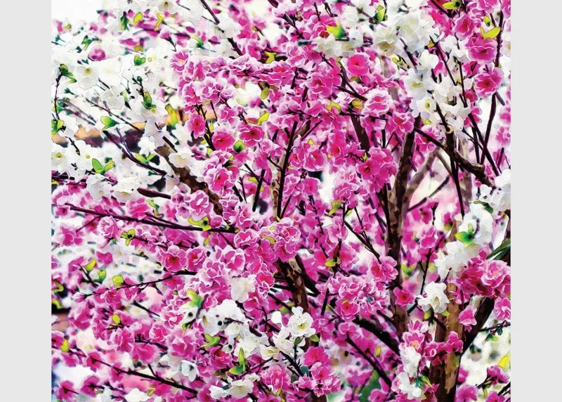 Curtain Pink Floral, 180 x 160 cm, FCSXL 4806 - Image 4