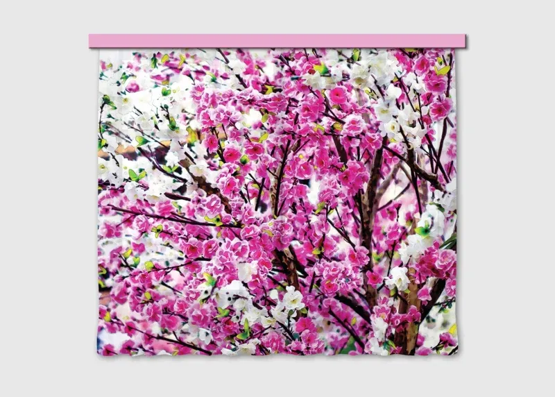 Curtain Pink Floral, 180 x 160 cm, FCSXL 4806 - Image 2