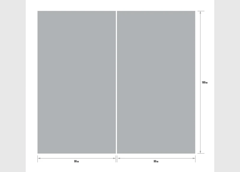 Curtain Grey, 180 x 160 cm, FCSXL 4820 - Image 3