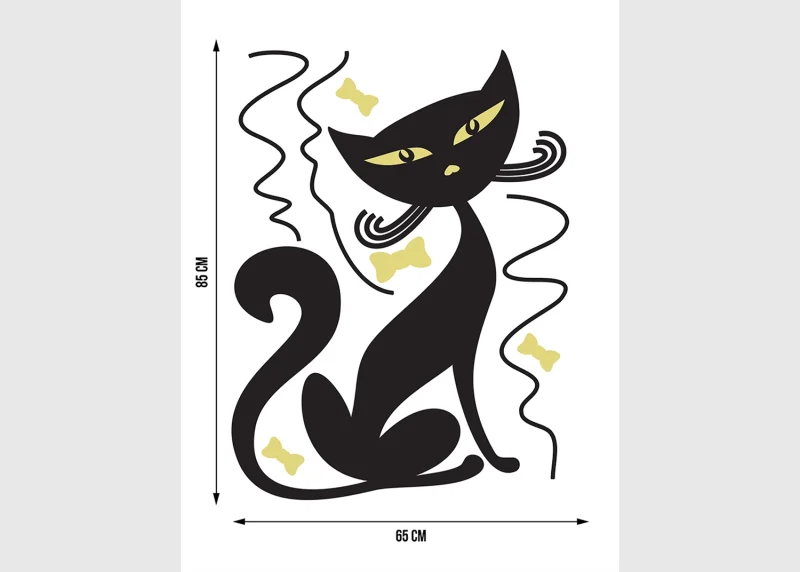 Wall Stickers Cat, 65 x 85 cm, FL 0415 - Image 5