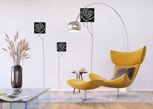 Wall Stickers Roses in the Frame, 65 x 85 cm, FL 0478 - Image 4