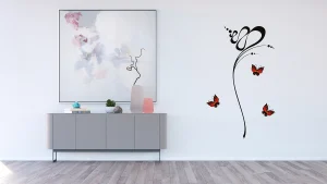 Wall Stickers Abstraction with Butterflies, 65 x 85 cm, FL 0480 - Image 4
