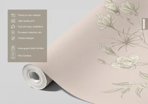 Wall Mural Floral Abstraction, 300 x 270 cm, FT4P 5715 - Image 4