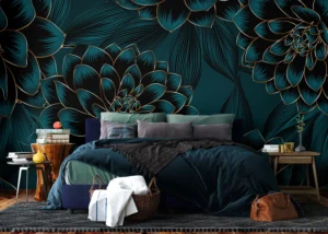 Wall Mural Night Dahlia, 375 x 270 cm, FT5P 3097 - Image 4