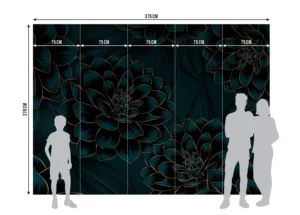 Wall Mural Night Dahlia, 375 x 270 cm, FT5P 3097 - Image 7